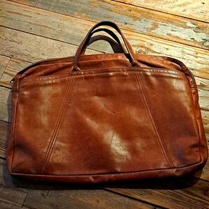 Vintage Libaire Leather Laptop/Portfolio Tote